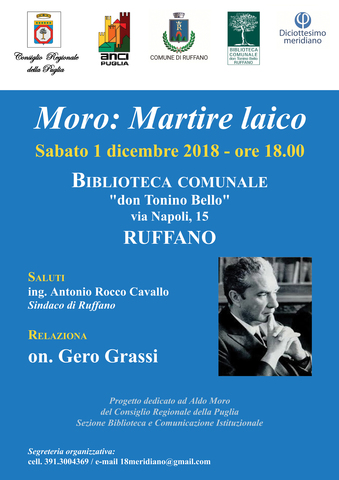 Incontro su "Aldo Moro: martire laico"