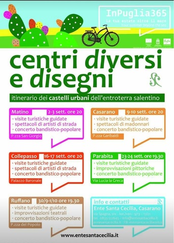 progetto di promozione turistica "Centri diversi e disegni"
